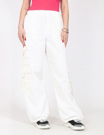 Pantaloni Zara, alb