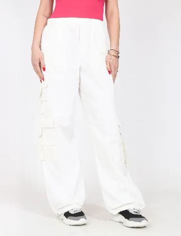 Pantaloni Zara, alb