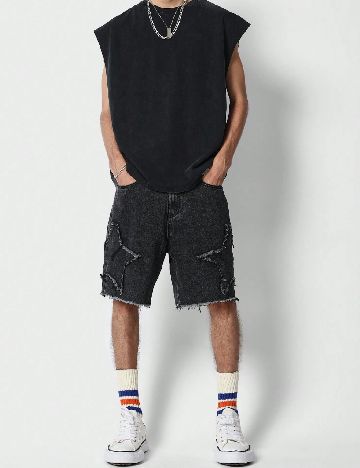 Pantaloni scurti SHEIN, negru