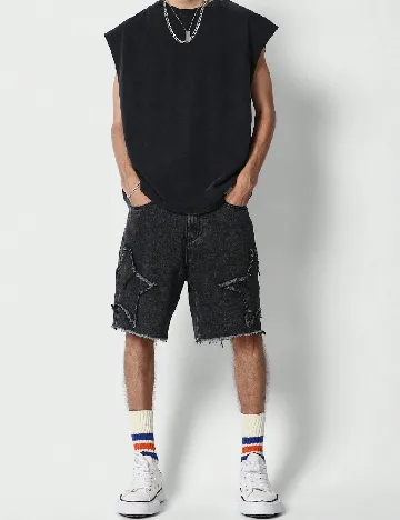 Pantaloni scurti SHEIN, negru