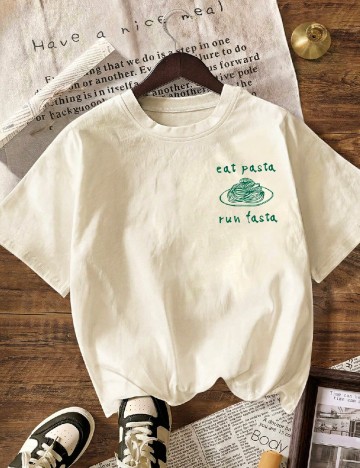 Tricou SHEIN, ecru
