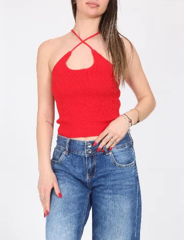 Top Zara, rosu