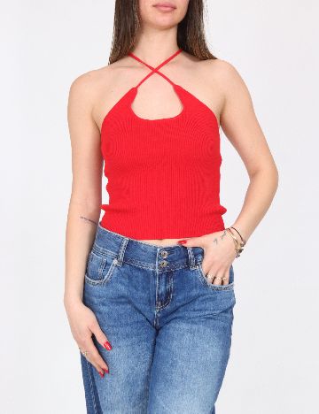 Top Zara, rosu
