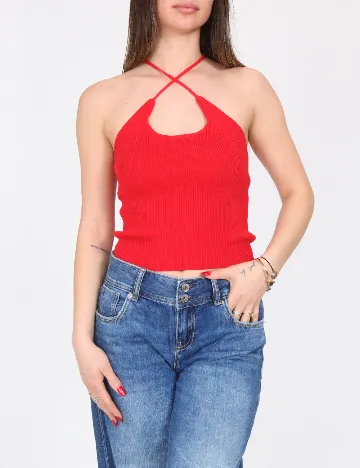 Top Zara, rosu