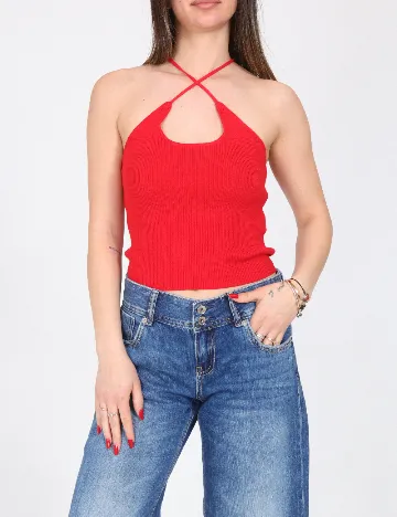 Top Zara, rosu