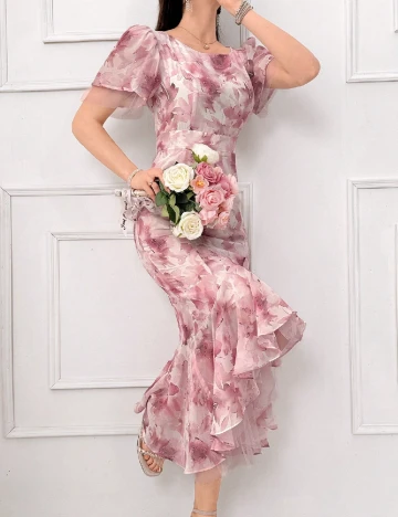 Rochie medie SHEIN, roz