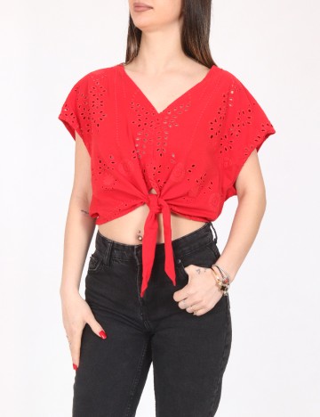 Top Zara, rosu