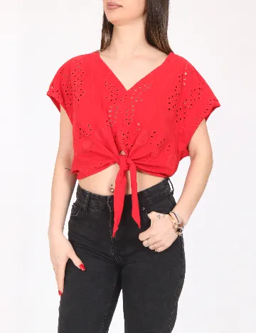 Top Zara, rosu
