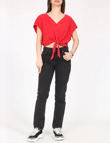 Top Zara, rosu