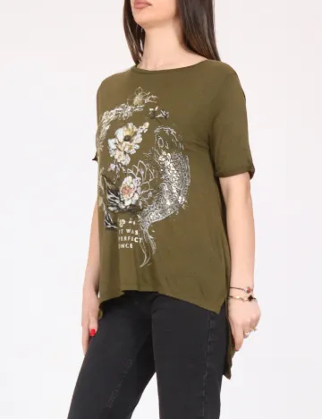 Tricou Bershka, verde