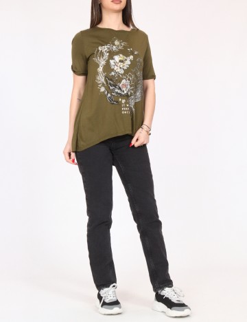 Tricou Bershka, verde