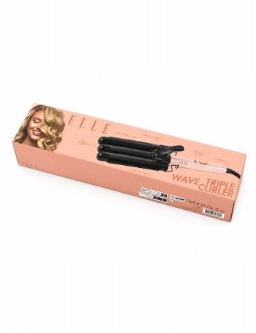 Ondulator de par Elle, negru/roz