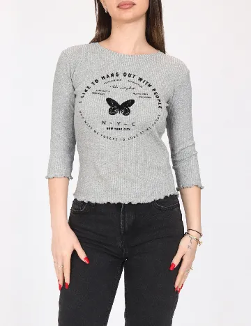 Bluza Bershka, gri
