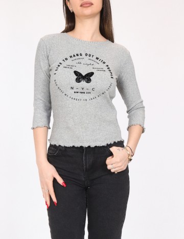 Bluza Bershka, gri