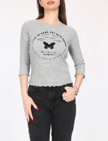 Bluza Bershka, gri