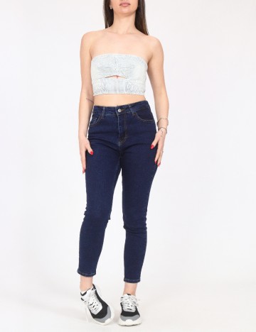 Top Bershka, albastru