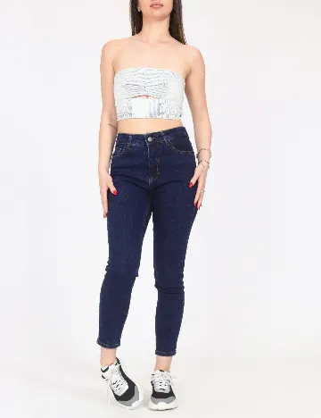 Top Bershka, albastru