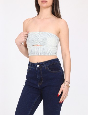 Top Bershka, albastru