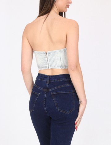 Top Bershka, albastru