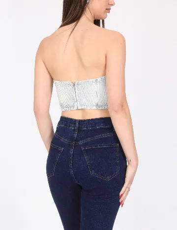 Top Bershka, albastru