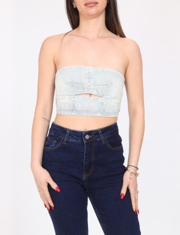 Top Bershka, albastru