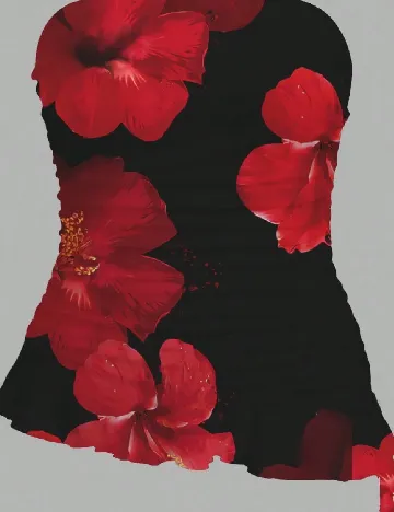Top SHEIN, floral print