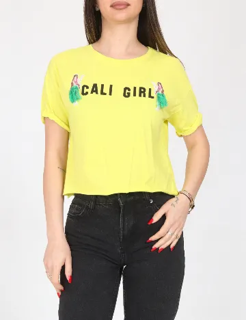 Top Bershka, galben