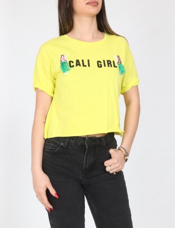 Top Bershka, galben