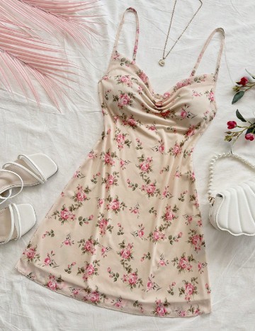 Rochie scurta SHEIN, floral print