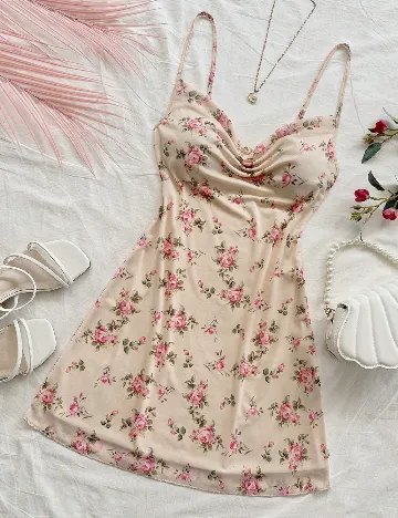 Rochie scurta SHEIN, floral print