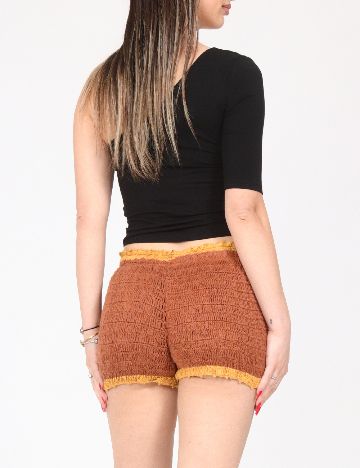 Pantaloni scurti Zara, maro