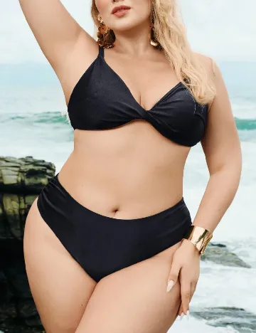 Costum de baie SHEIN CURVE, negru