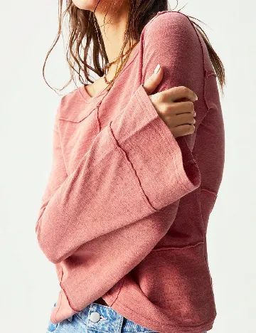Bluza SHEIN, roz pudra