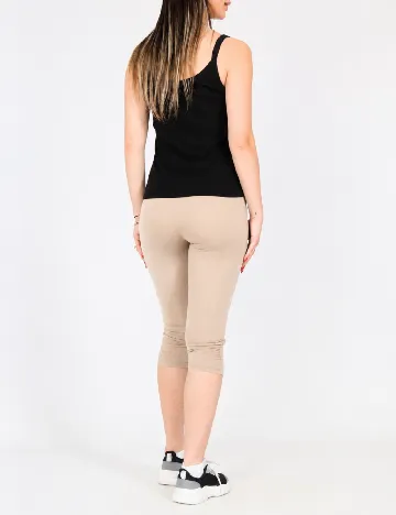Colanti trei sferturi Bershka, crem