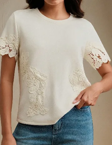 Bluza Anewsta, crem