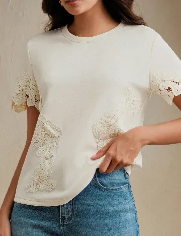 Bluza Anewsta, crem
