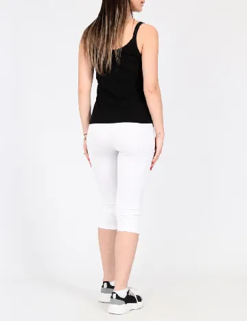Colanti trei sferturi Bershka, alb