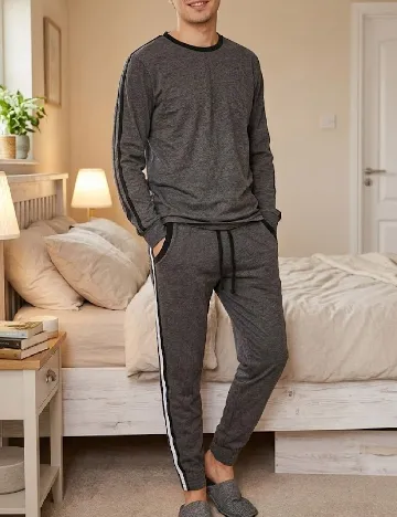 Pantaloni de pijama Tezenis, gri inchis