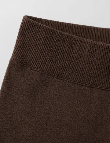 Colanti trei sferturi Bershka, maro