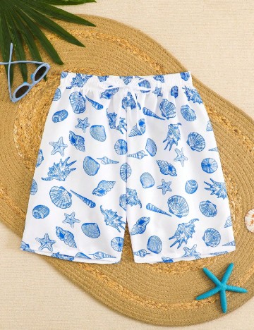 Pantaloni scurti Shein Kids, alb