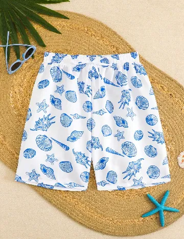 Pantaloni scurti Shein Kids, alb