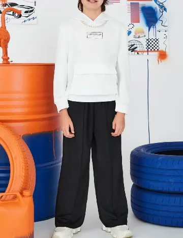 Pantaloni Shein Kids, negru
