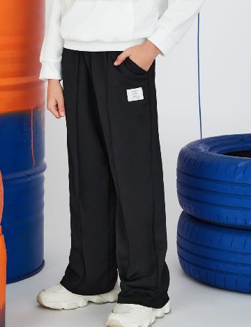 Pantaloni Shein Kids, negru