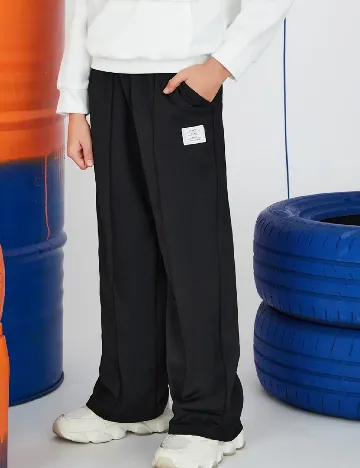 Pantaloni Shein Kids, negru