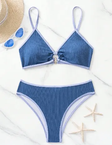 Costum de baie SHEIN, albastru