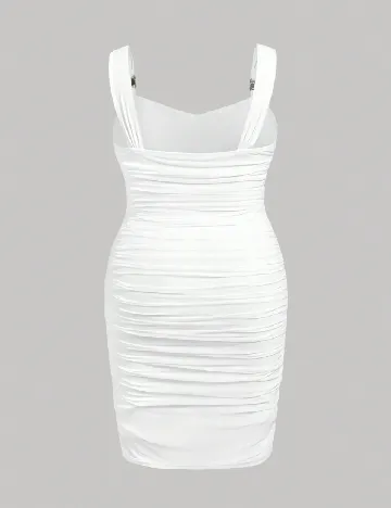 Rochie scurta SHEIN CURVE, alb