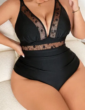 Costum de baie SHEIN CURVE, negru