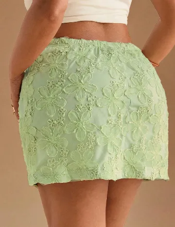 Fusta SHEIN CURVE, verde