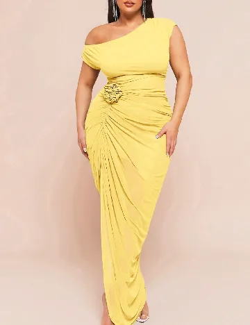 Rochie lunga SHEIN CURVE, galben