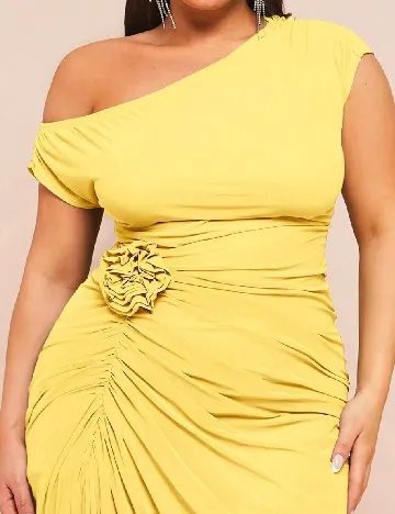 Rochie lunga SHEIN CURVE, galben